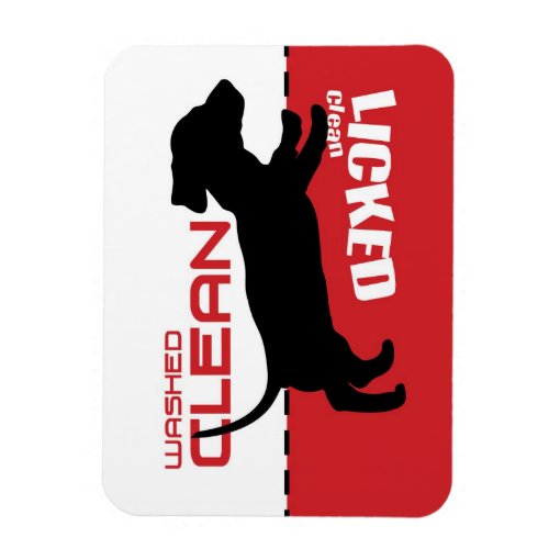 Weiner Dog Puppy Dishwasher Licked Clean Zazzle