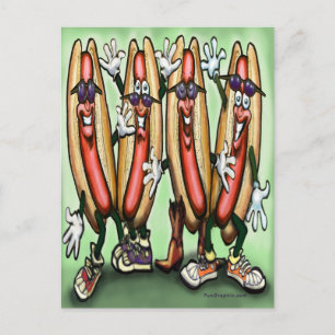 Weiner Party Invitation Postcard