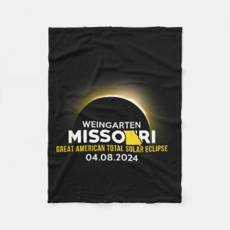 Weingarten Missouri Mo Total Solar Fleece Blanket