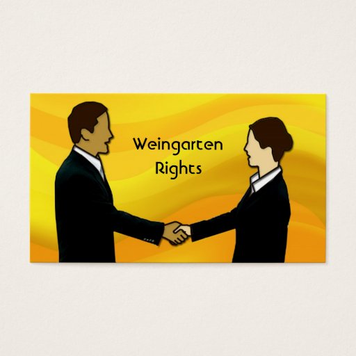 Customizable Weingarten Rights Business Card Template