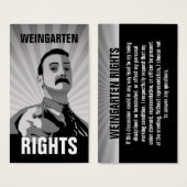 WEINGARTEN RIGHTS Business Card (Front & Back)