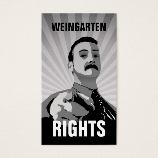 WEINGARTEN RIGHTS Business Card (Front)