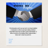 Weingarten Rights Business Cards (Front & Back)
