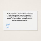 Weingarten Rights Business Cards (Back)