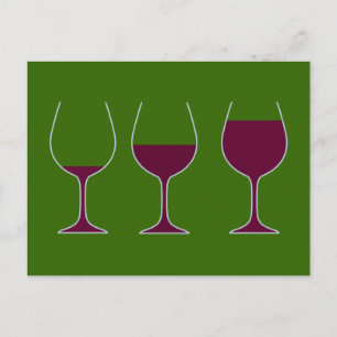 Weingläser Wein Gläser glasses of wine Postcard