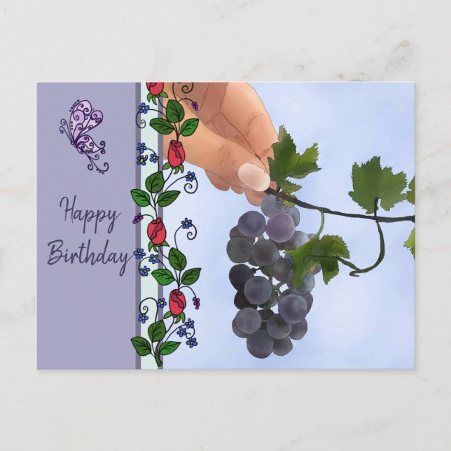 Weintrauben Postcard (Front)