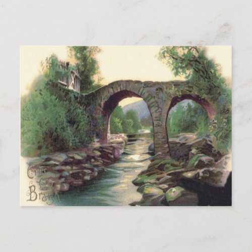 Weir Bridge Killarney Stone Bridge Postcard