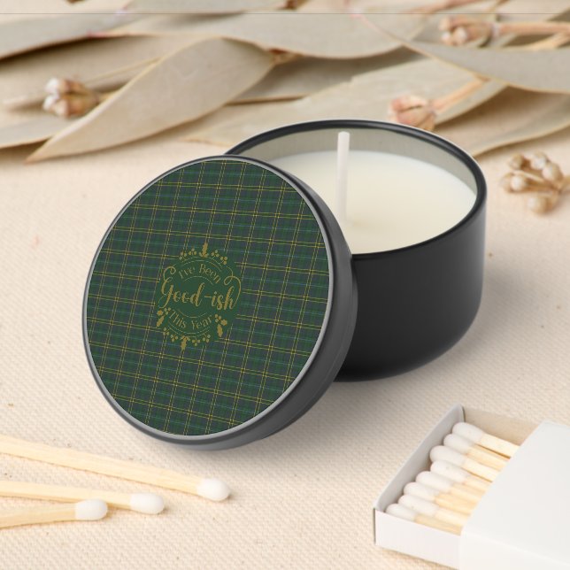 Weir Modern Original Scottish Tartan Mini Candle Favors (Insitu)