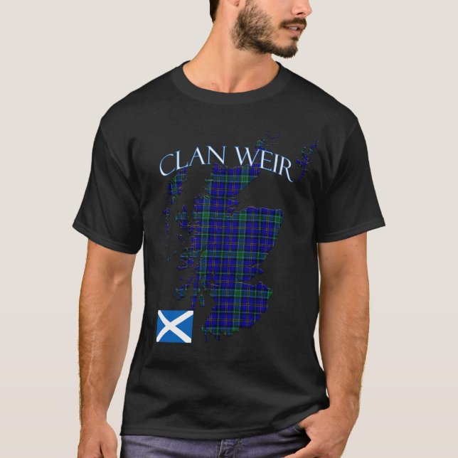 Weir Scottish Clan Tartan Scotland T-Shirt (Front)