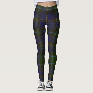 Weir Tartan Clan Plaid Leggings