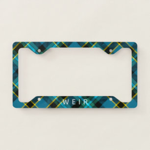 Weir Tartan License Plate Frame