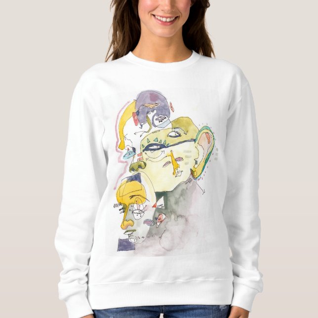 Weird AF faces Sweatshirt (Front)