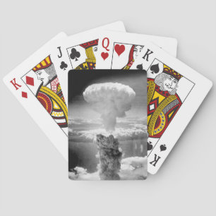 Weird and Wacky Nuclear Blast Mushroom Cloud Poker Cards