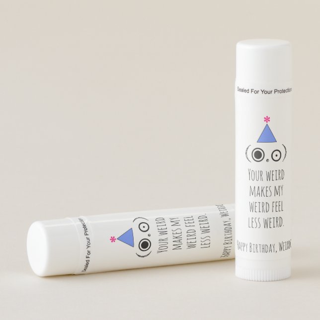 WEIRD Birthday Lip Balm (Front)