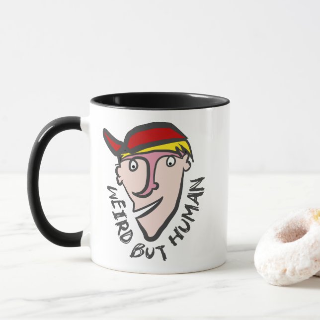 Weird, but human mug (With Donut)