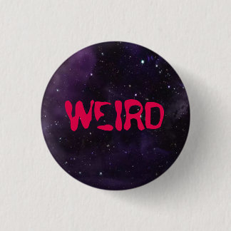 Weird button, space background. pinback button