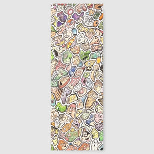 Weird Cartoon Faces Cartoon Color Pencil Bookmarks