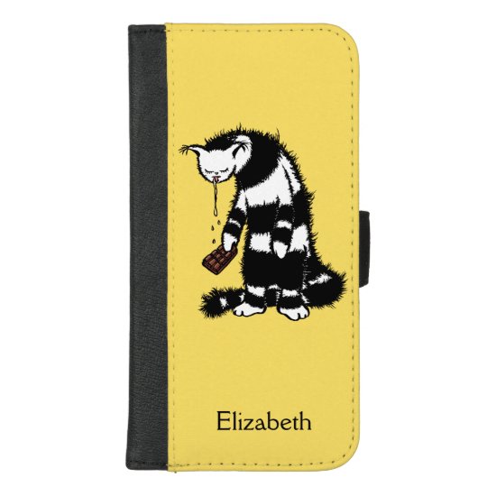 Weird Cat Creature Funny Chocolate Lover iPhone 8/7 Plus Wallet Case