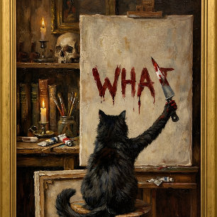 weird cats in renaissance paintings Black Cat What iPhone 15 Pro Case