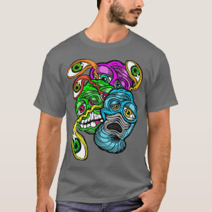 Weird Colorful Psychedelic Alien Eye Scream T-Shirt