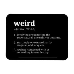 Weird Dictionary Definition | Flex Goth Magnet