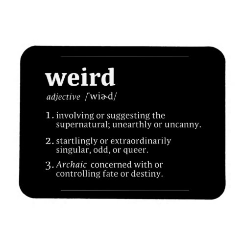 Weird Dictionary Definition  Flex Goth Magnet