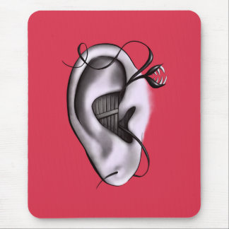 Weird Ear Monster Digital Art Mouse Pad