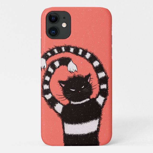 Weird Evil Cat Case-Mate iPhone Case (Back)