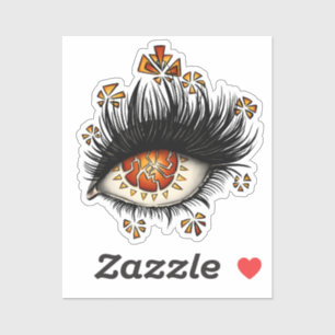 Weird Eye Cool Macabre Witchy Halloween Sticker
