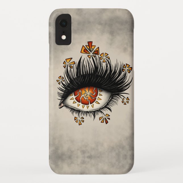 Weird Eye Of Lava Digital Art Case-Mate iPhone Case (Back)