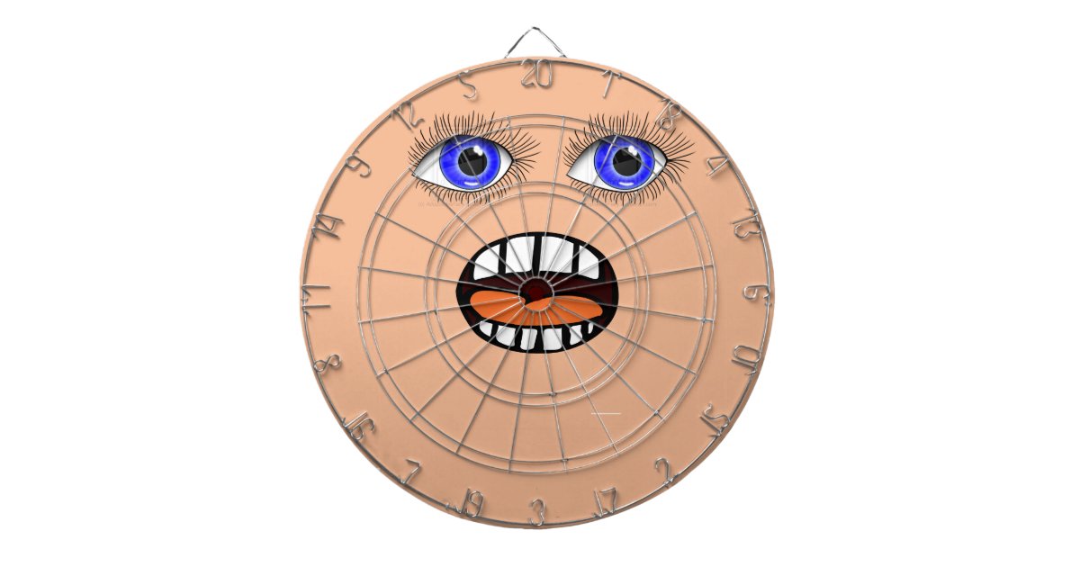 Weird Face Dart Board