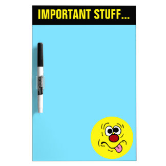 Weird Face Grumpey Dry-Erase Board