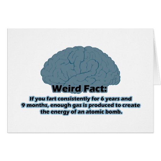 Weird Fact - Atomic Fart Cards (Front Horizontal)