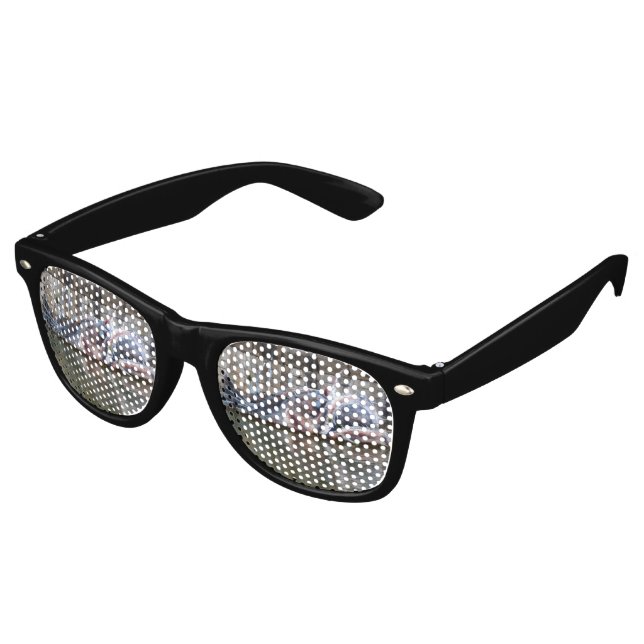 Weird Fantasy Anglerfish Graffiti Retro Sunglasses (Angled)