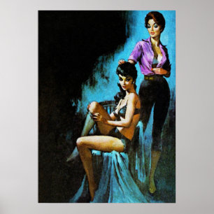 Weird Feeling Vintage Pulp Magazine Cover Art Poster