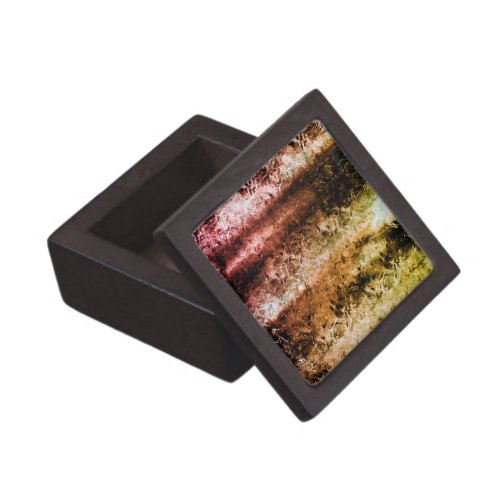 Weird fibrous texture and burnt or dirt stains gift box