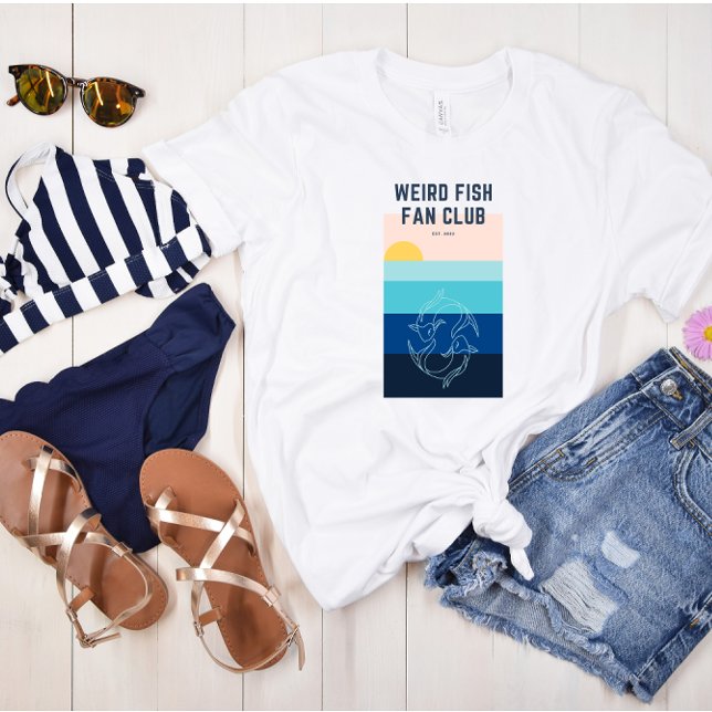 Weird Fish Fan Club Stylized Ocean Sunset Tee (Creator Uploaded)