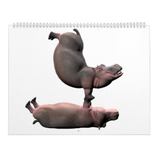 Weird Funny Hippos Kalender Calendar