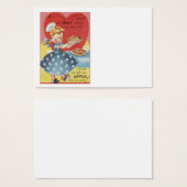 Weird Funny Mince Apple Pie Waitress Valentine (Front & Back)