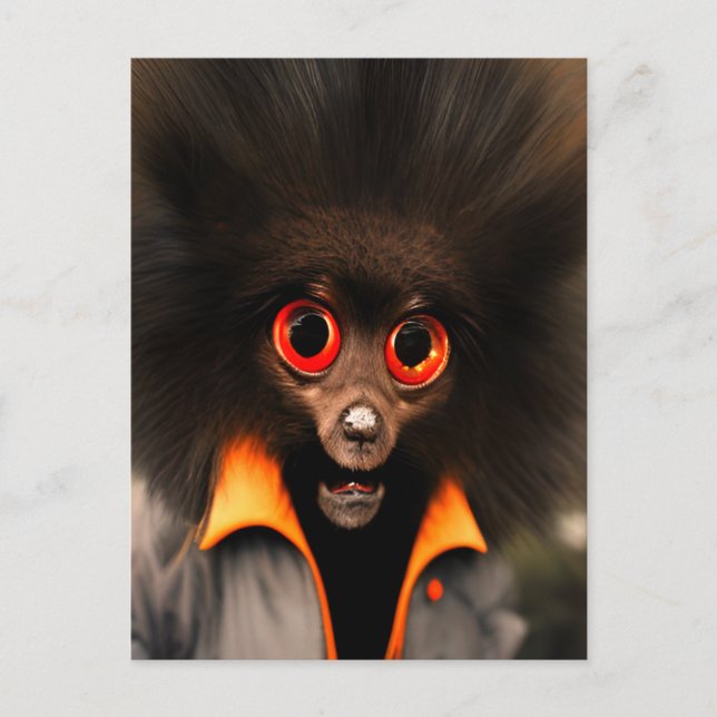 Weird Furry Creature  Postcard (Front)