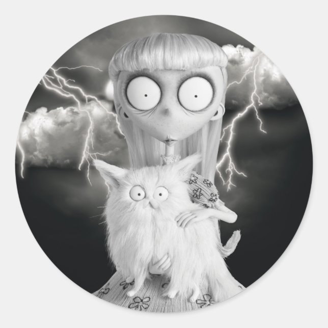 Weird Girl Classic Round Sticker (Front)