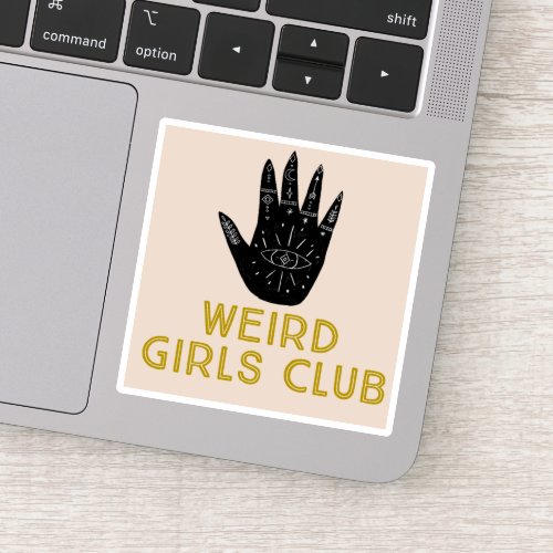 Weird girls club sticker