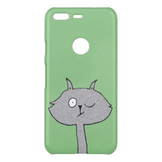 Weird Gray Cat Uncommon Google Pixel Case
