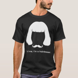Weird Haircut & Mustache Meme Silhouette T-Shirt