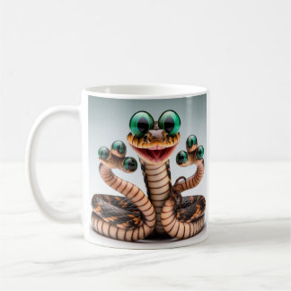 WEIRD HAPPY SNAKE COFFEE MUG