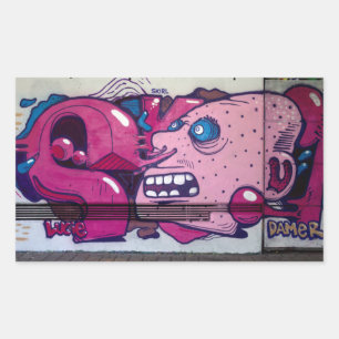 Weird Head Rectangular Sticker