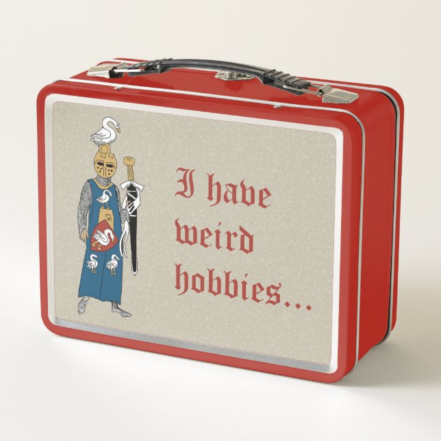 "Weird Hobbies" Metal Lunchbox (Back)