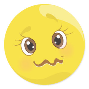 Weird Little Emoji Face Stickers