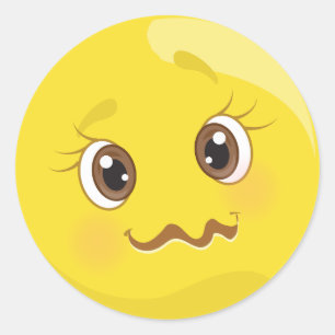 Weird Little Emoji Face Stickers