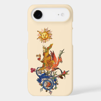 WEIRD MEDIEVAL BESTIARY,ALCHEMIST,RED DRAGON ,SUN  iPhone 17 AIR CASE